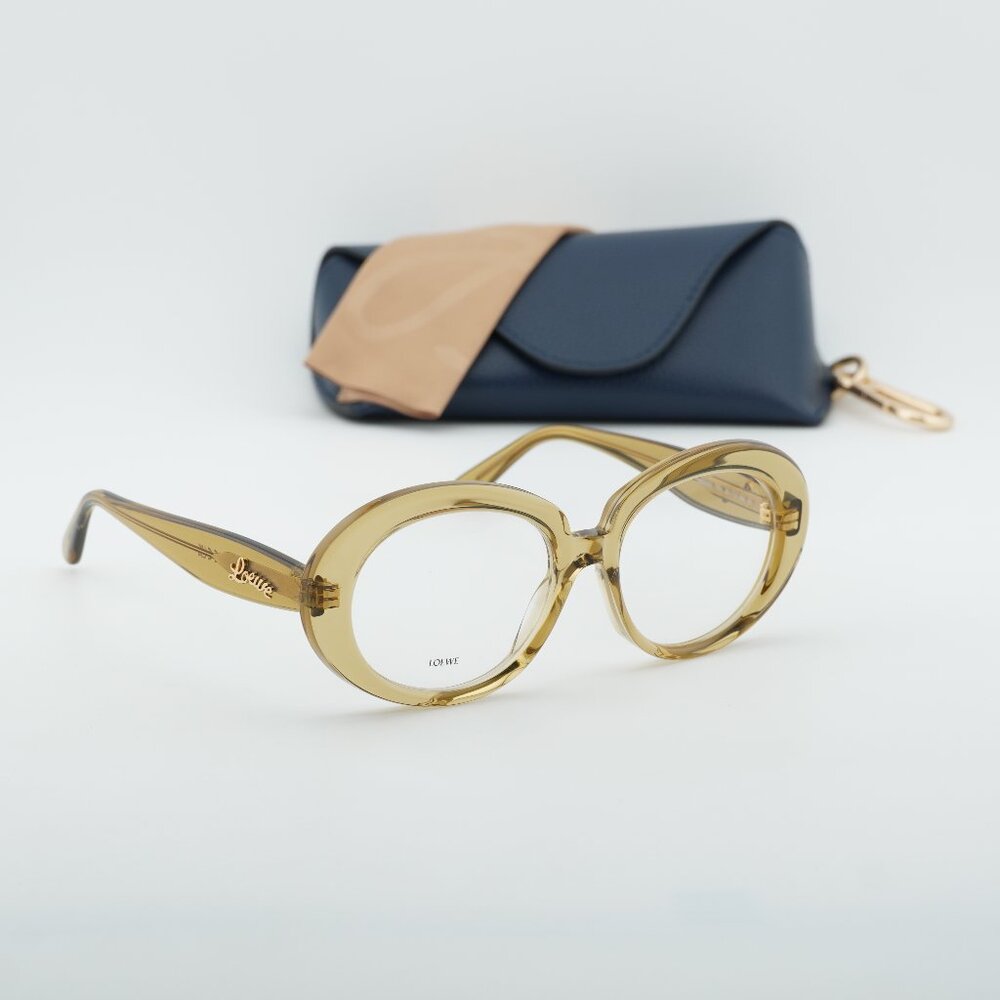 Loewe LW50089I 096 Oval Eyeglasses 53mm - Green